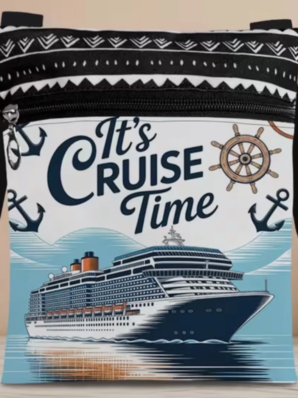 Cruise Time Canvas Crossbody Bag NWT